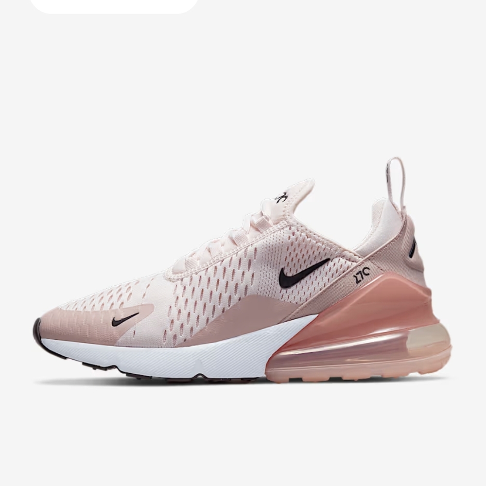 Nike Women's Air Max 270 in Light Pink and White